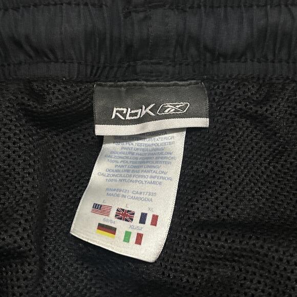 Vintage Reebok Pants Mens Size Large Track Athletic Lined Stripe Y2K 90s Blue - Picture 2 of 6